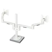 FORMING FUNCTION 4181502801- Настольный шарнирный кронштейн серии OSLO для 2 мониторов (1x2), макс. нагрузка 28 кг, струбцина, белый