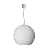 DSSPS-210D Подвесной сферический громкоговоритель, 2,5/5/10 Вт, линия питания 100 В, диапазон частот 150-15000гц, 92 дБ, корпус из пластика ABS, цвет белый, 194(D)х170 мм, вес 1,44 кг, DSS