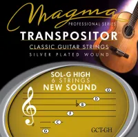 Classical guitar string set Magma Transpositor GCT-GH - Classical guitar set 1 1/2 tones higher than the standard: GDBbFCG