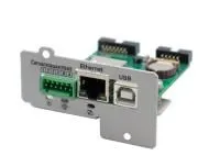 Модуль управления и мониторинга по ЛВС Штиль IC-SNMP/WEB [интерфейсы: Ethernet, USB, «сухие» контакты, RS-485; протоколы: Web, SNMP, NTP, Modbus TCP, SMTP, Штиль; уведомления trap-сообщения, e-mail; IP20, t-раб. +5...40°C]