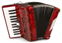 A1621 (1304) Hohnica 48 Аккордеон, красный, Hohner
