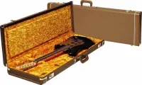FENDER GandG Deluxe Precision Bass Hardshell Case, Brown with Gold Plush Interior Кейс для бас-гитары