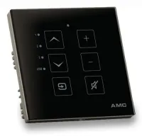 AMC WC iMIX Black (RAL9017) Настенный сенсорный контроллер для iMIX5, черный