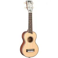 Mahalo MP1 Укулеле сопрано с чехлом, верх из массива ели, струны Aquila Super Nylgut, цвет Natural