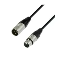 Adam hall k4kmmf1500 - кабель микрофонный ooc xlr (f) - xlr (m), 2 x 0.22 мм2, 15 м, черный