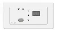 Kramer WP-DEC7/EU(W)-80/86- Настенная панель, декодер из сети Ethernet видео HDMI 4К60, аудио, RS-232, белая, версия для ЕС