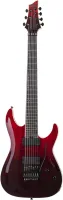 SCHECTER C-7 FR SLS ELITE BLOODBURST - 7-струнная электрогитара, 24 лада, дека: болотный ясень, топ: волнистый клён, гриф сквозной: клён/орех/падаук со вставками из файбер-карбона, накладка: эбони, звукосниматели: H+H Fishman Fluence Modern, переключатели