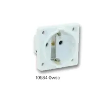 PCE Розетка встр 16A/250V/2P+E/IP20 50x50 белая 10584-0wsc