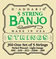 D`Addario J-60  струны для пятиструнного банджо, light