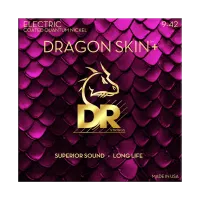 DR DEQ-9 - струны для электрогитары, Калибр: 9-42, Серия: DRAGON SKIN+™, Обмотка: никель, Покрытие: микротонкое