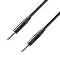 Adam hall k5ipp0600 - кабель инструментальный, neutrik trs (jack) 6,3 mm mono - trs (jack) 6,3 mm mono, 6 м, черный
