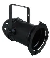 PAR-64LB, корпус PAR64 длинный, цвет черный, рамка квадрат в комплекте, патрон GX16d, без лампы, KUPO -