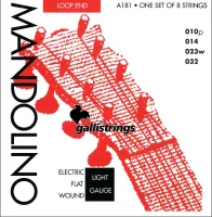 GALLI STRINGS A181 (AFW1032) - струны для электромандолины, Flat Wound, .010-.014-.023w-.032