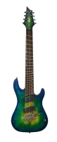 KX508MS-I-MBB KX Series Электрогитара мультимензурная 8-струнная, зеленая, Cort