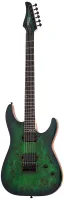 SCHECTER C-6 PRO AQB - 6-струнная электрогитара, 24 лада, корпус: красное дерево, гриф клён 3 куска, на болтах, накладка венге, звукосниматели HH Schecter Diamond Decimator, регулировки: громкость (push-pull), тон, 3х позиционный переключатель, Цвет гитар