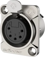 ROXTONE RX5FD-NT Разъем cannon (XLR) панельный мама 5-ти контактный