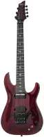 SCHECTER C-7 FR S APOCALYPSE RED REIGN - 7-струнная электрогитара, 24 лада, корпус: болотный ясень, гриф: клён/падук со вставками из углеволокна, вклееный, звкосниматели: HH Schecter USA Apocalypse VII, Sustainac, регулировки: 1х громкость, 1х тон, 1х инт