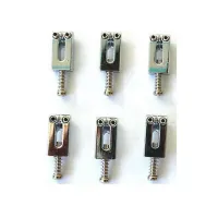 GEWA 552.753 Saddle Set Chrome комплект седел для струнодержателей типа Strat (6 шт), хромированная сталь, ширина 10,5 мм, Partsland