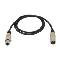 Rockcable rcl 30351 d7  микрофонный кабель xlr(m) xlr( f) 1 м металл. корп.