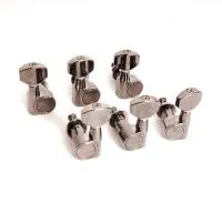 MHKX-3+3-BKCR Колки для гитары, 3+3, черный хром, Cort