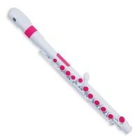 NUVO jFlute - White/Pink флейта, изогнутая головка, материал - АБС-пластик,...