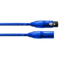 Cordial CPM 10 FM BLUE микрофонный кабель XLR female—XLR male, разъемы Neutrik, 10.0м, синий