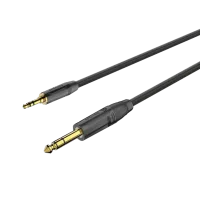 ROXTONE GPTC120/3 Аудиокабель, 5,5mm (2x022mm2), 3,5mm stereo Jack -6,3mm stereo Jack, 3м