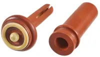 Viola endpin Acura Meister Ultimo AE-AIER22M - Grade Ultimo boxwood viola endpin with boxwood rim and ball with sound post installation control hole