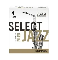RSF10ASX4S Select Jazz Filed Трости для саксофона альт, размер 4, мягкие (Soft), 10шт, Rico