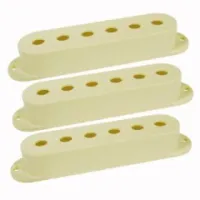 DIMARZIO STRAT PICKUP COVER SET DM2001W комплект пластиковых крышек для звукоснимателей типа single, 3 шт, цвет белый
