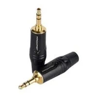 ESHINE ES-836B - Разъем 3,5 мм миниджек стерео, позолоченные контакты, черный корпус  с гальваническ, , шт