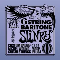 ERNIE BALL 2839 Nickel Wound 5/8 Scale Slinky 13-72 - Струны для баритон-гитары