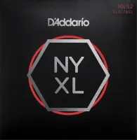 Electric guitar string set D'Addario NYXL1052 - Струны для электрогитары со стальными верхами NY и басами с никелированной стальной обмоткой. Среднее натяжение верхов и сильное басов .010-.052