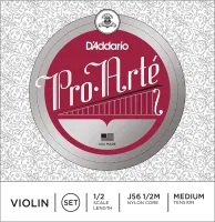D`Addario J56 1/2M  pro arte violin set medium 1/2
