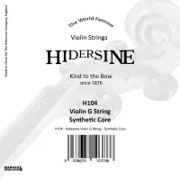 H104 Отдельная струна G/Соль для скрипки 4/4, Hidersine