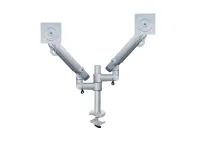 ErgoFount DCS-301DG- Настольное шарнирное крепление для 2 мониторов диагональю до 27'' с газопружинным амортизатором, струбцина типа G, макс. нагрузка 20 кг