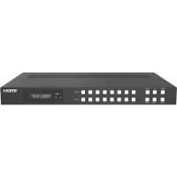 Бесподрывный матричный коммутатор HDMI с функцией видеостены. Входы: 8 x HDMI. Выходы: 8 x HDMI. Максимальное разрешение: 4K@60Гц. Управление: кнопки, RS-232, ИК, WEB. ЦБ-ЦБ013212 Бесподрывный матричный коммутатор HDMI с функцией видеостены. Входы: 8 x HD
