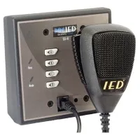 Atlas IED IEDA524-H- Программируемая настенная/настольная 4-кнопочная станция с ручным микрофоном для системы GLOBALCOM