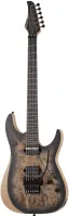 SCHECTER REAPER-6 FR-S CHARCOAL BURST (SCB) - 6-ти струнная электрогитара, 24 лада, корпус: болотный ясень с топом из капа, гриф: клён, орех со вставками из углеволокна, вклееный, накладка: черное дерево, звукосниматели: HH Schecter Diamond Decimator, Sus