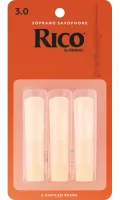 Soprano saxophone reeds Rico RIA0330 - Soprano saxophone reed with thinner tip for jazz and education with strength 3. Price per 3 reeds