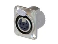Neutrik NC6FD-LX Разъем XLR панельный, 6 контактов, гнездо, тип-D, доп. защита от РЧ