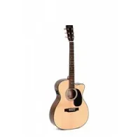 Sigma guitars 000mc-1e  электроакустическая гитара, корпус фолк, верхняя дека массив ситхинской ели