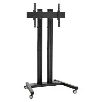 Vogels TD1884 Black- Напольный мобильный стенд для дисплея диагональю более 65″, VESA до 850x400 мм, длина штанги 1800 мм, макс. нагрузка 160 кг