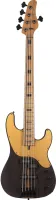 SCHECTER MODEL-T 5 EXOTIC ZIRICOTE - 5-струнная бас-гитара, 21 лад, корпус: черная лимба, гриф: обожжёный клен, накладка: черное дерево, звукосниматели: Schecter MonsterTone-J, Schecter MonsterTone-P, регулировки: 2х громкость, 1х тон, цвет: Natural Satin