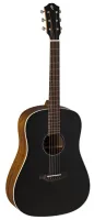 BATON ROUGE X11S/SD-BT - акустическая гитара, 21 лад, дредноут, верхняя дека: массив ели, задняя дека и обечайка: махагон, гриф: окоуме, накладка и бридж: лаурель, цвет: черный матовый топ