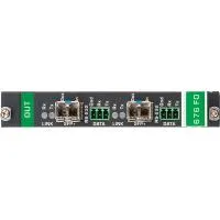 Kramer [f676-out2-f34/standalone] модуль с 2 оптическими выходами для передачи сигнала hdmi и rs-232, совместим с модулями sfp+. модули osp-mm1 поставляются в комплекте; поддержка 4к60 4:4:4