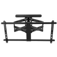 Настенный выдвижной кронштейн exell exi-x9984-hd  для тв 43"-90", 2 колена, vesa 800x400мм, до 100 кг, 82-723 мм от стены, наклон -15°/+5°, поворот +90°/-90°, коррекция уровня +5°/-5°, черный.