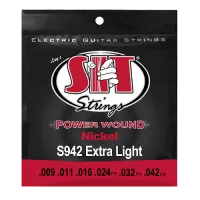 Струны для электрогитары SIT S942, Powerwound Nickel Extra Light, 9-42