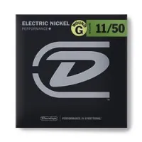 Dunlop den1150wg electric nickel performance+  струны для электрогитары, wound g, никель 11-50