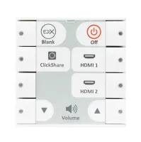 Biamp Impera Echo 8EUW - AV-контроллер, 8 кнопок, форм-фактор ЕU, белый